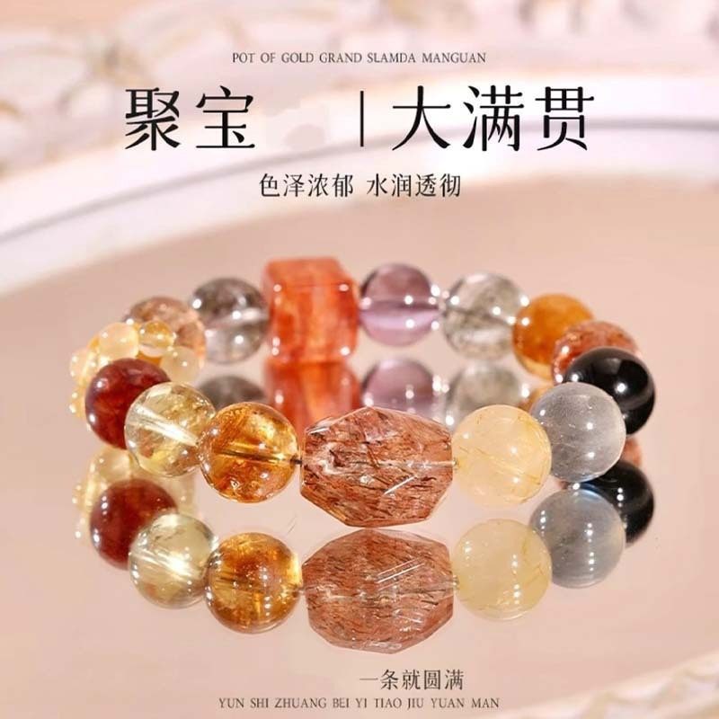 Citrine & Amethyst Multi-Gem — Crystal Decor product photo 1