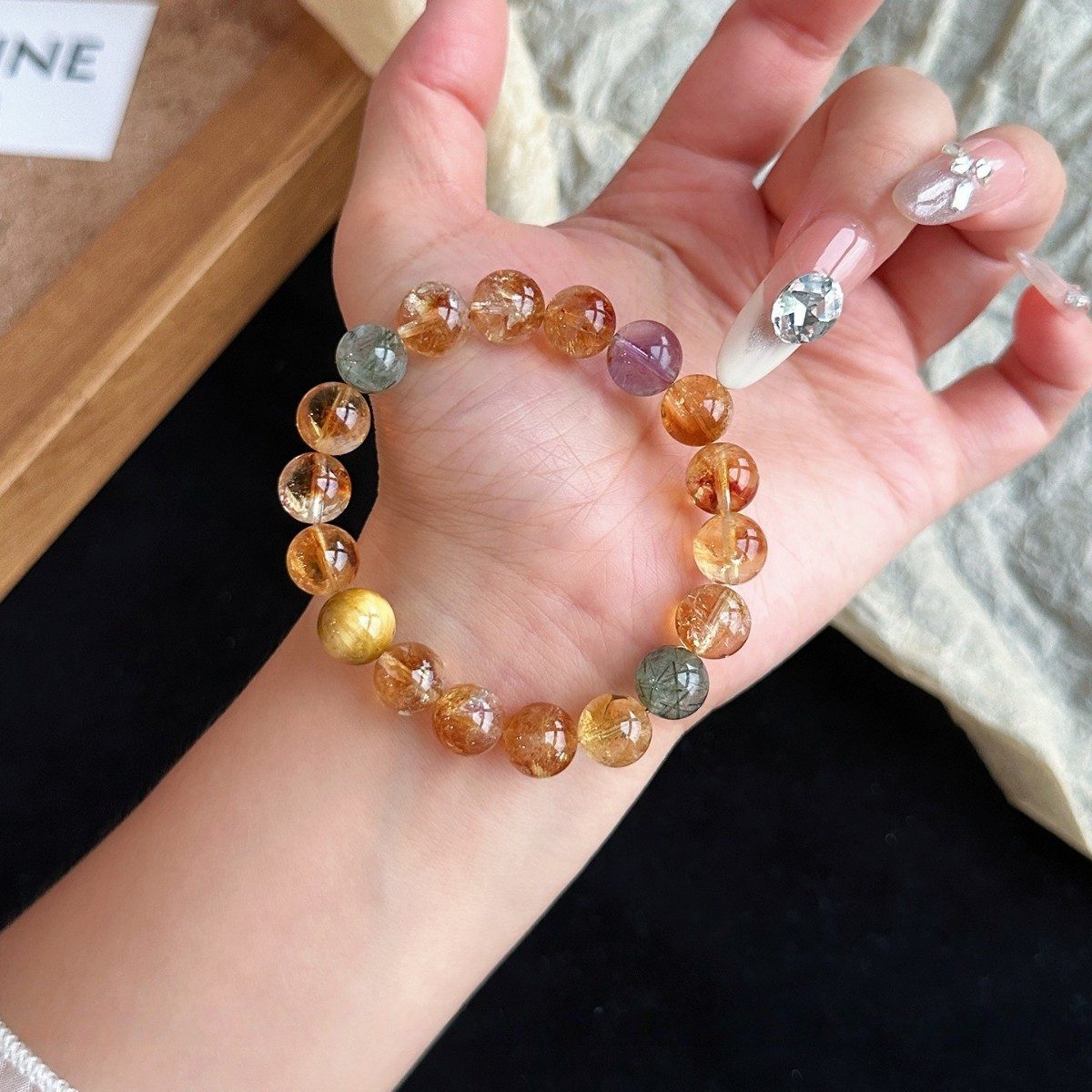 Citrine & Yellow Tower Crystal Wealth — Crystal Decor product photo 1