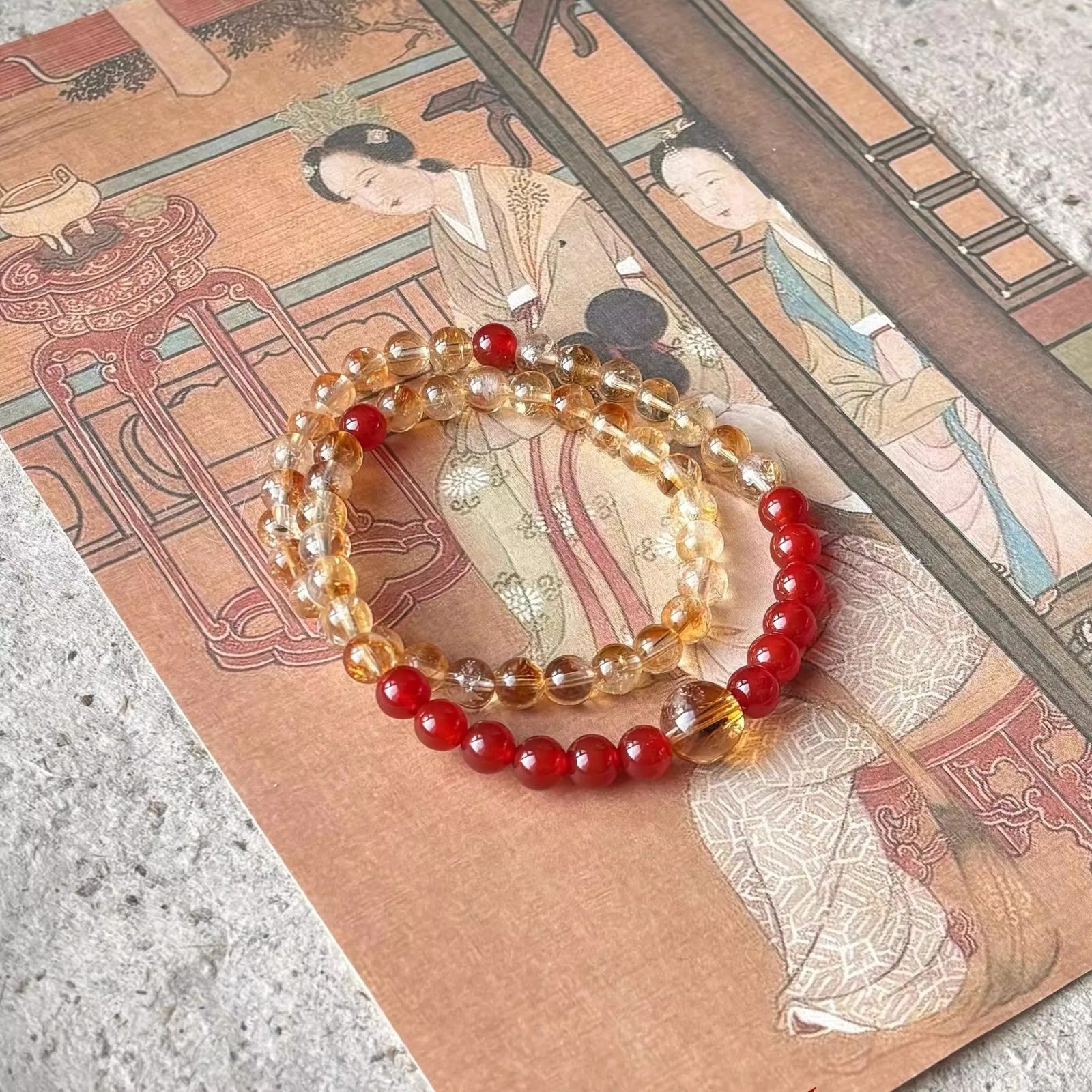 Red Agate & Citrine Luxury — Crystal Decor product photo 1