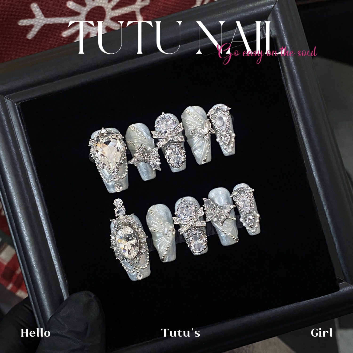 [White Moonlight] TUTU NAIL — High-End Press On Nails product photo 1
