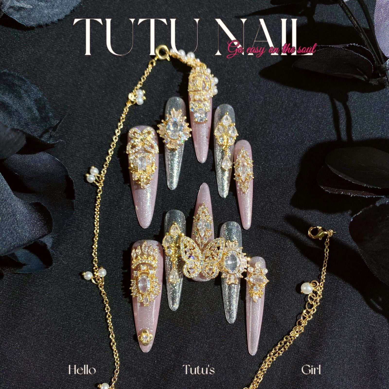 Snow Moon — High-End Press On Nails product photo 1