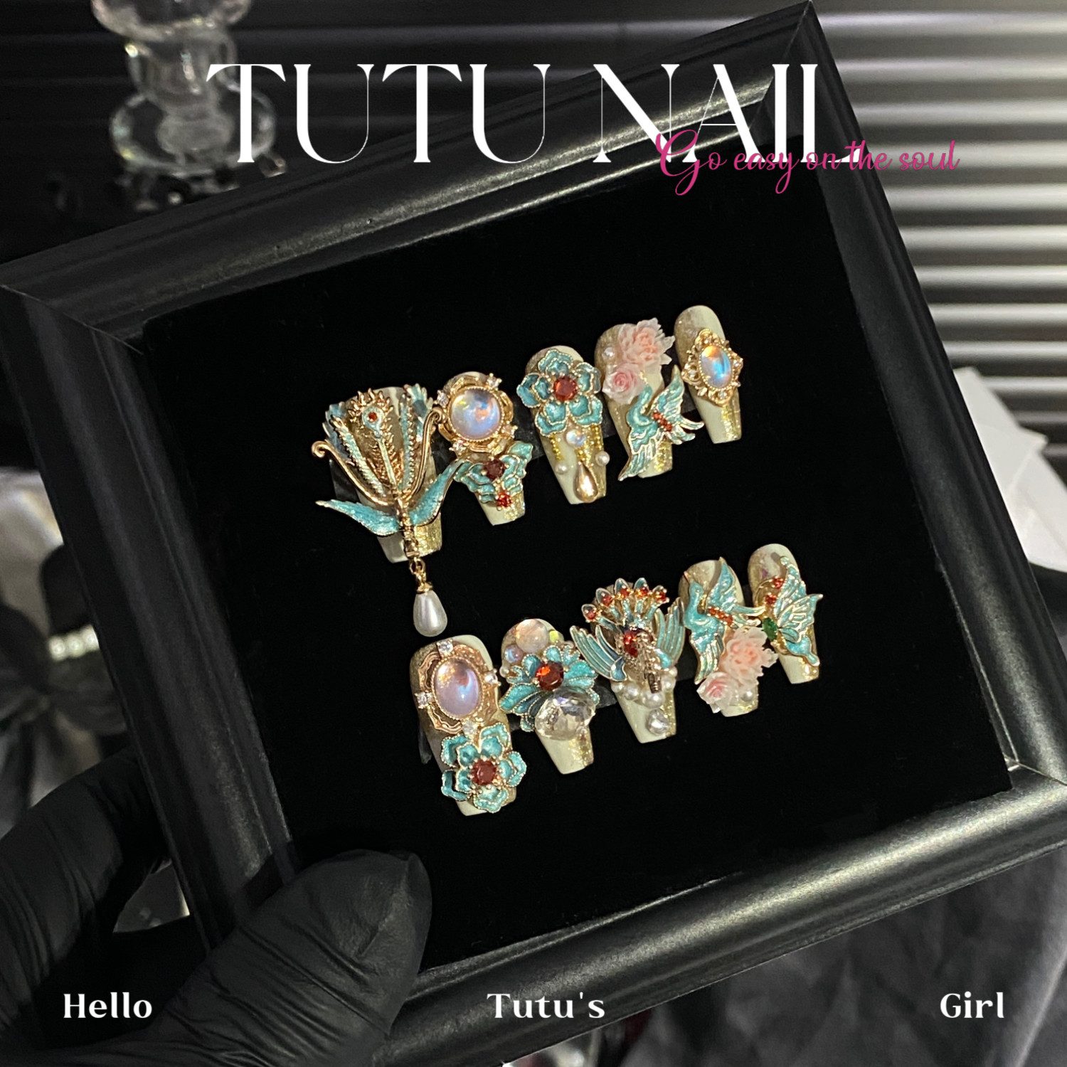 Jade Leaf — High-End Press On Nails product photo 1