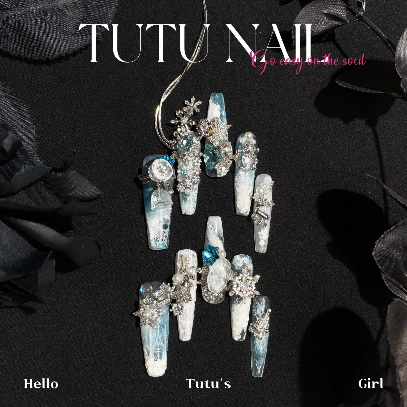 White Snow — High-End Press On Nails product photo 1