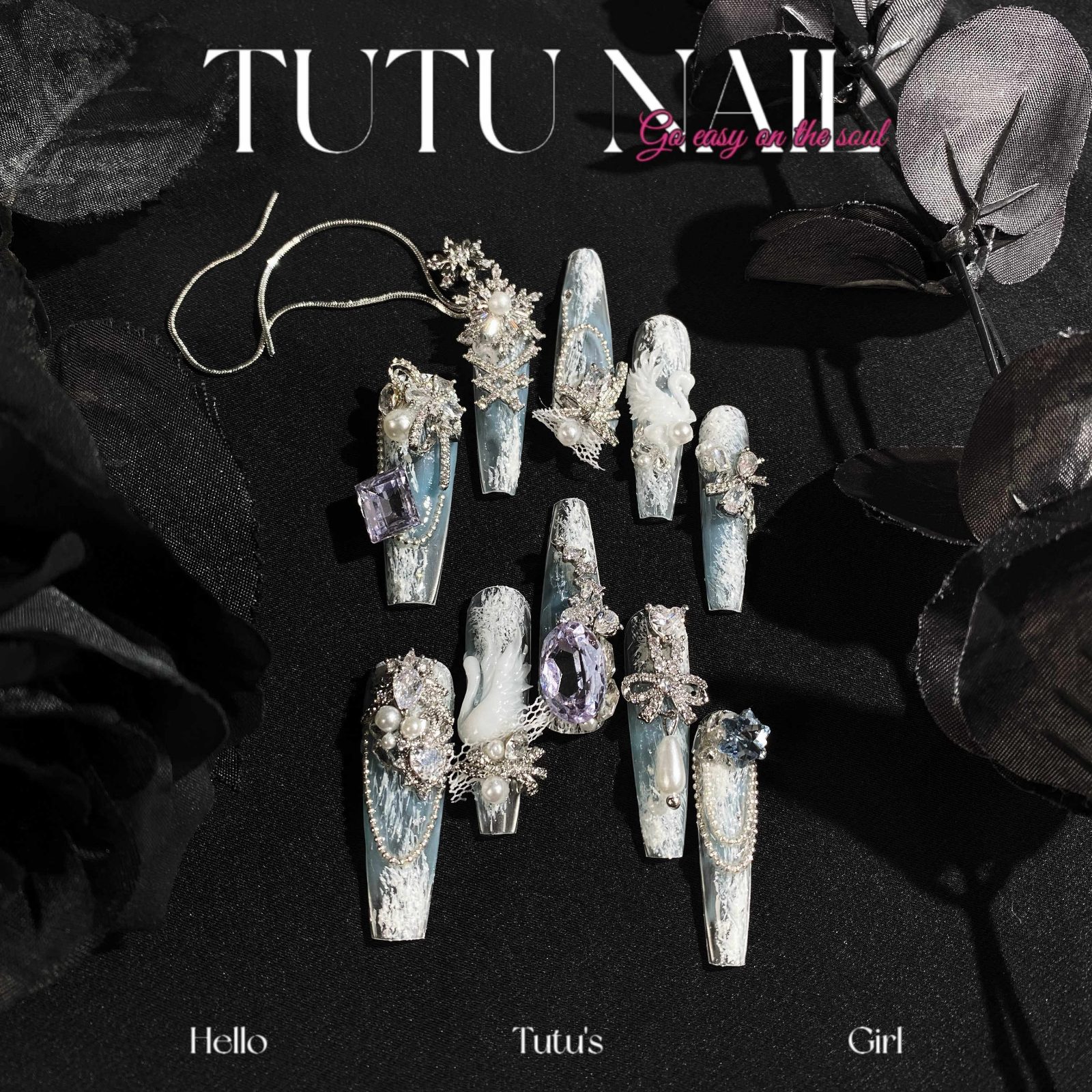 Swan — High-End Press On Nails product photo 1