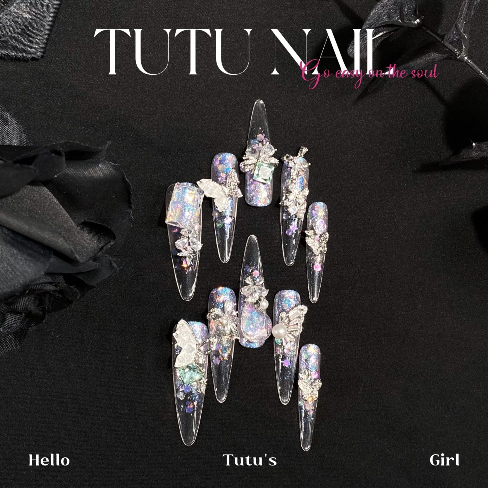 Sea of flowers — High-End Press On Nails product photo 1