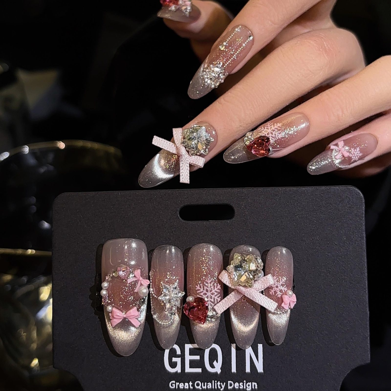 White butterfly — High-End Press On Nails product photo 1