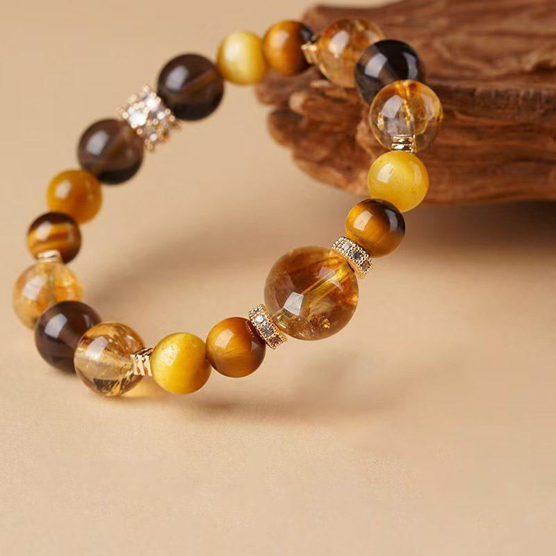 Citrine & Yellow Tower Crystal Wealth_1 — Crystal Decor product photo 1